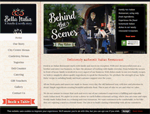 Tablet Screenshot of bellaitalia.ie