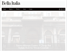 Tablet Screenshot of bellaitalia.co.nz